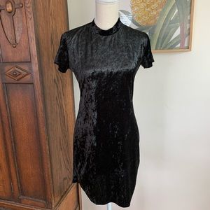 💛90’s-style, Black Velvet Mini Dress 💛